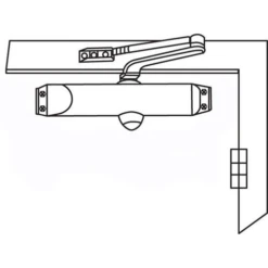 Brixwell 18-72 Door Closer Bronze Gold