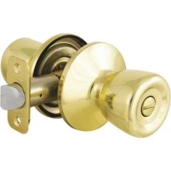 Defiant TR710B Waterbury Polished Brass Privacy Bed/Bath Door Knob