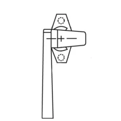 Brixwell 32-314-8 Cam Handle Ches Bronze 1 3/8in Truth Left Hand A1 Angle Base Die Cast