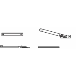 Brixwell 39-482ss Arm And Track Assembly Limit Stop Device Stainless Steel