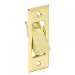 IVES 42B3 42 Pocket Door Bolt, Bright Polished Brass