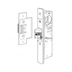 Adams Rite 4511-46-201-628 4511 Standard Duty Deadlatch, Satin Aluminum Clear