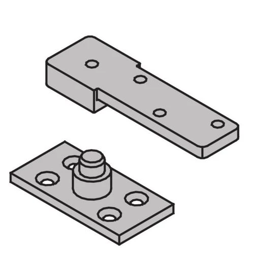Ives Commercial 7255 BTM US10 1-1/2" Center Hung Base Plate Bottom Pivot 500 Pounds Satin Bronze Finish