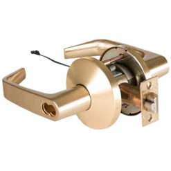 BEST 9KW37DEU15LS3606 Electric Cylindrical Lock Satin Brass