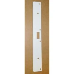 Don Jo AST-21341-WH 1-3/4" X 18" Single Hole Strike White Finish