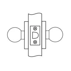 Corbin Russwin CK4451 GWC 629 CK4451 Entrance Lockset, Bright Polished Stainless Steel