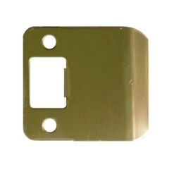 Don Jo EL-102-605 RC 2-1/4" Full Lip Strike With 2" Extended Lip With Round Corners Bright Brass Finish