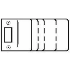 Don Jo EL-204-SL 2-3/4" Full Lip Strike With 4" Extended Lip Silver Coated Finish