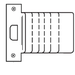 Don Jo EST-115-630 EST-115 4-7/8" Extended Lip ANSI Strike, Satin Stainless Steel