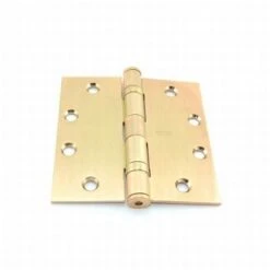 Stanley Security Solutions FBB17941210 4-1/2" X 4-1/2" Steel Full Mortise Ball Bearing Standard Weight Square Corner Hinge # 068381 Satin Bronze Finish