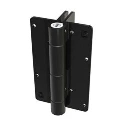 KwikFit KF3L2BL ALUMINIUM - Post To Gate Side Fixing Legs / Black (Gloss)