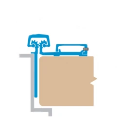 Select Hinges SL53 CL HD 83 CONTINUOUS HINGE, HALF SURFACE HEAVY DUTY, 83 INCHES CLEAR ALUMINUM