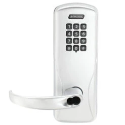 Schlage Electronics CO200CY50KPSPA625BRH Electric Cylindrical Lock Bright Chrome