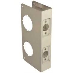 Don Jo 943-S-CW DON-JO WRAP-AROUND, LOCKSET AND DEADLOCK PLATE, 9 IN., SILVER, 2-3/4 IN. BACK SET