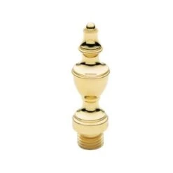 Baldwin 1091060I Urn Tip For Square Corner Hinge (2/SET) Satin Brass With Brown Finish