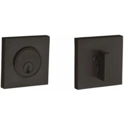 Baldwin 8220102 BALD CONTEMPORARY SINGLE CYLINDER Deadbolt-#, Oil Rubbed Bronze
