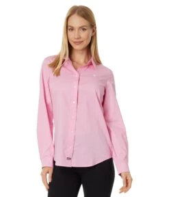 U.S. POLO ASSN. Long Sleeve Solid Stretch Poplin Shirt