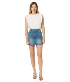 Hudson Jeans Viper Mini Skirt In Stunner