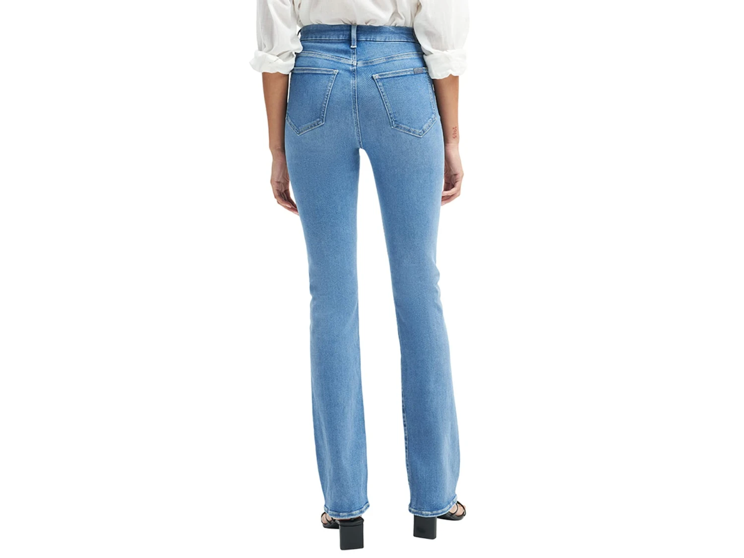 7 For All Mankind No Filter Skinny Boot In Lily Blue - Image 2