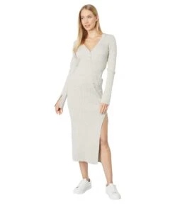 MONROW Rib Midi Skirt