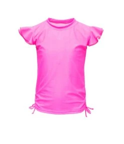 Snapper Rock Neon Queen Flutter Sleeve Rash Top (Toddler/Little Kids/Big Kids)
