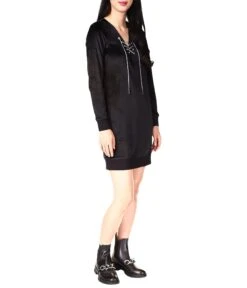 MICHAEL Michael Kors Long Sleeve Velour Tunic Dress