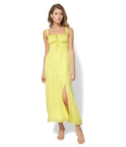 Line And Dot Brooke Midi Dress