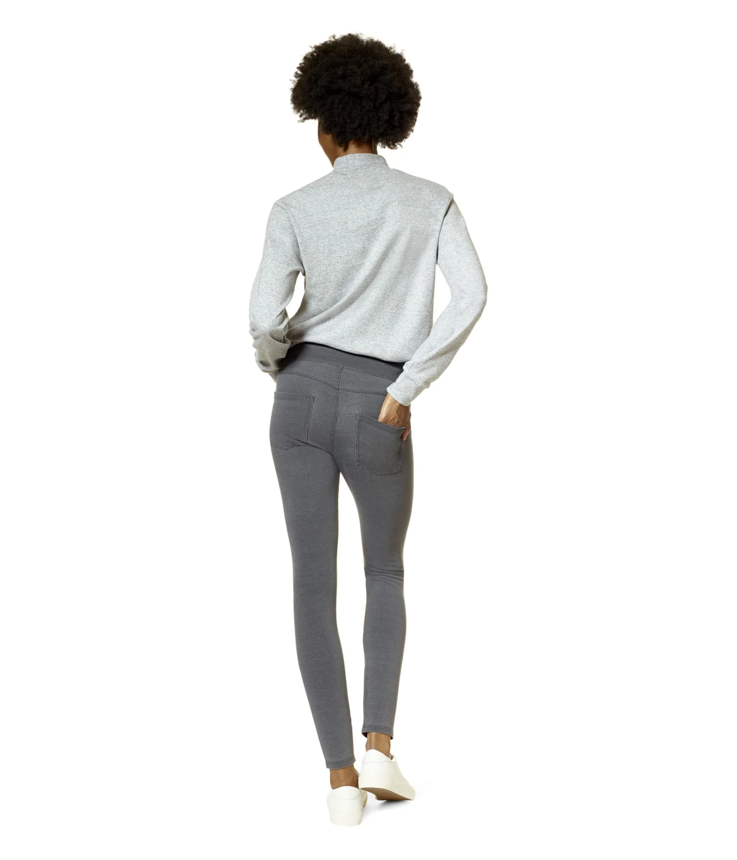 HUE Game Changing Denim High-Rise Leggings - Image 2