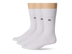 Lacoste 3-Pack Solid Jersey And Pique Socks