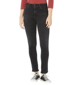 AG Jeans Mari High-Rise Slim Straight In Melodic