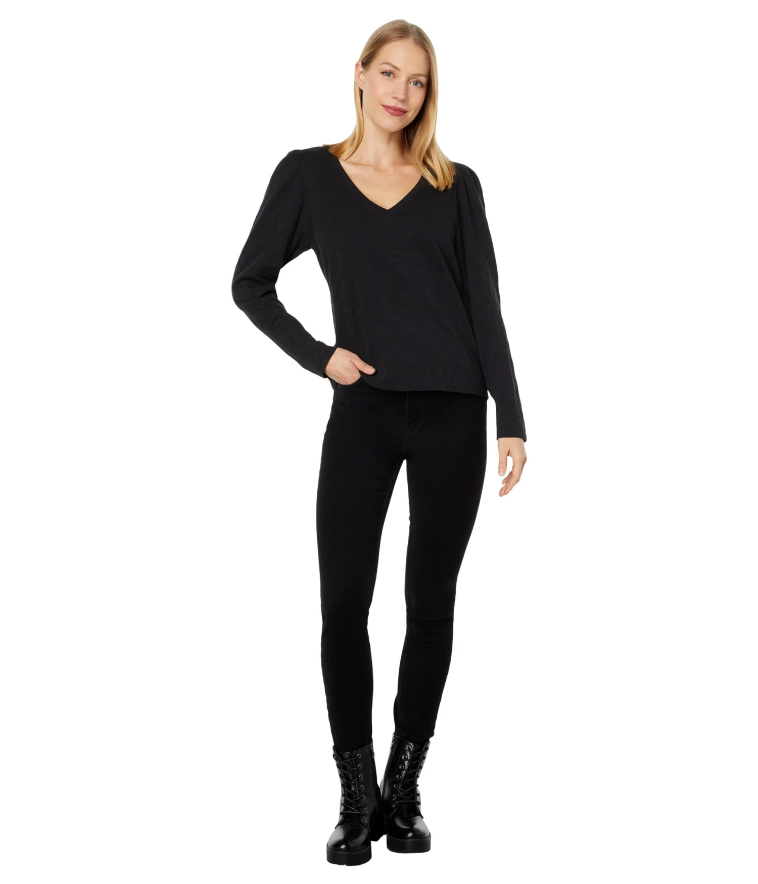 Lilla P Full Sleeve V-Neck - Image 4