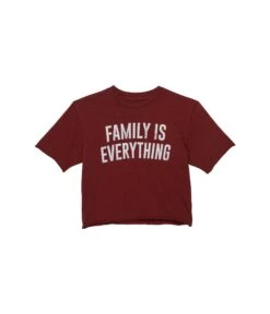 The Original Retro Brand Kids Slub Slightly Cropped Family Is Everything Tee (Big Kids)