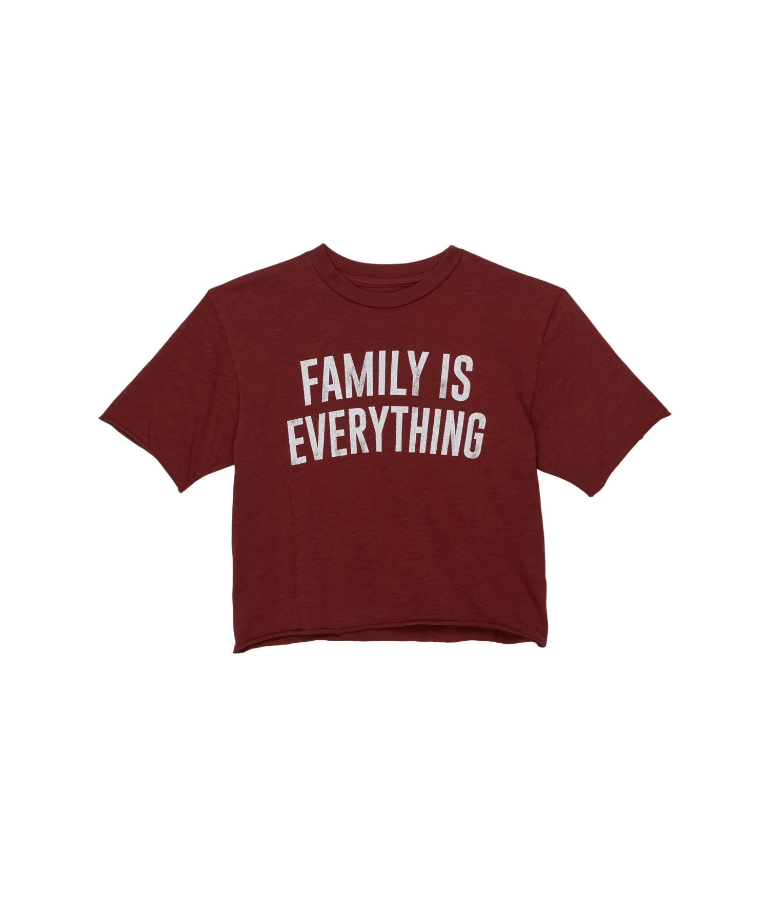 The Original Retro Brand Kids Slub Slightly Cropped Family Is Everything Tee (Big Kids)