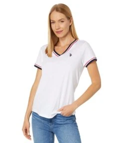 U.S. POLO ASSN. Signature Tape V-Neck Tee