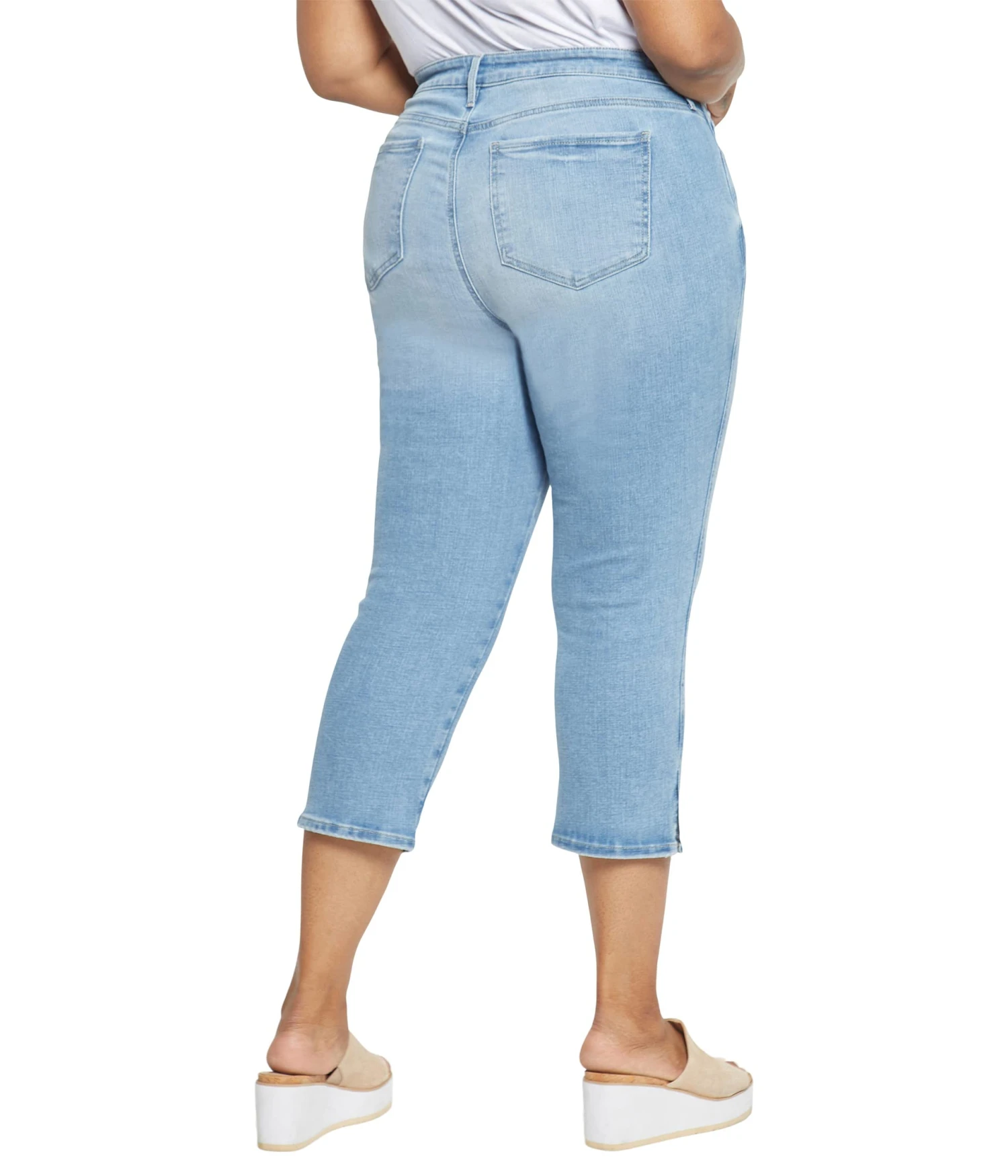 NYDJ Plus Size Plus Size Chloe Capris Denim Slits In Easley - Image 2