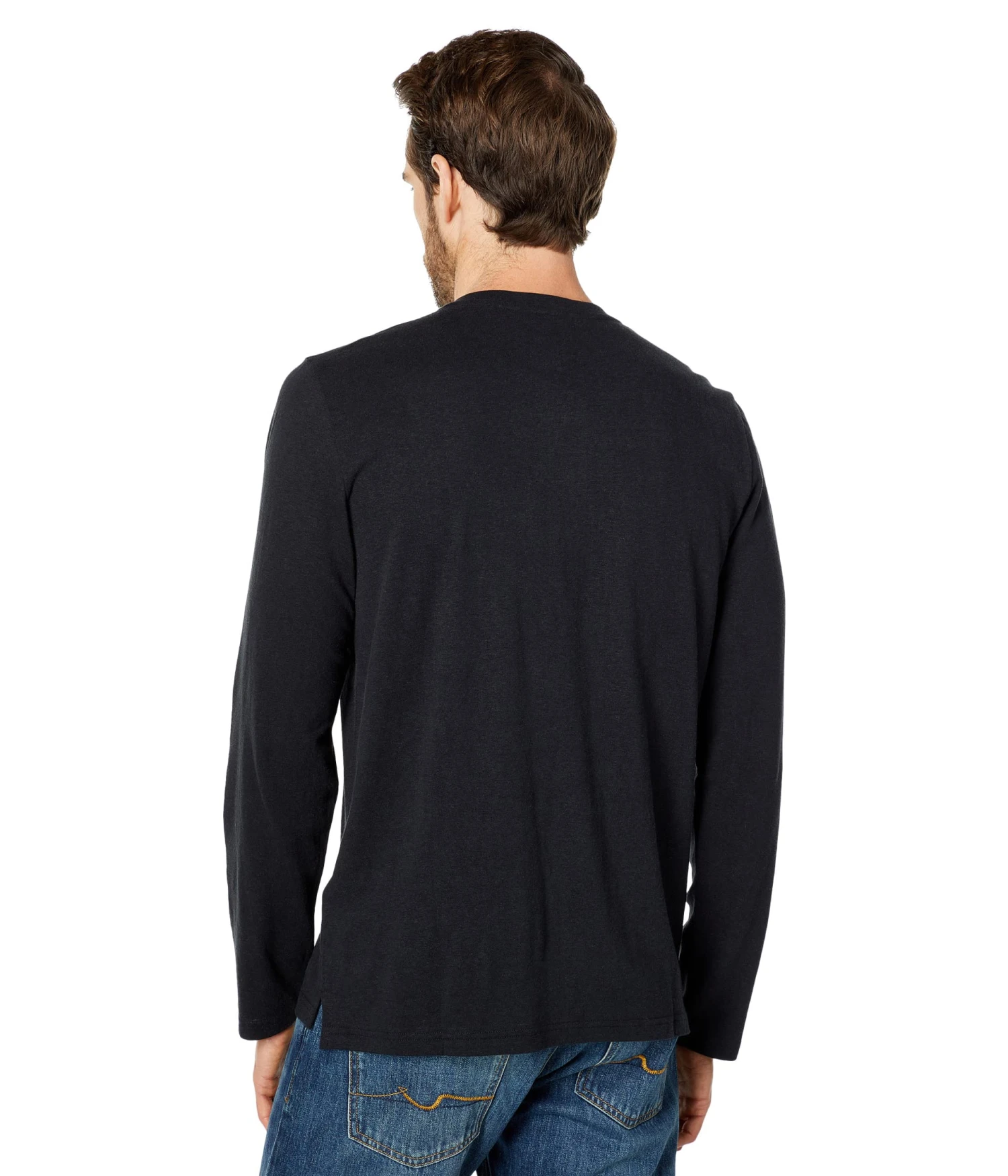 7 For All Mankind Long Sleeve Henley - Image 2