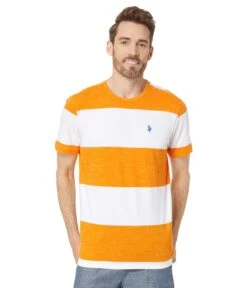 U.S. POLO ASSN. Short Sleeve Space Dye Crew Neck Tee