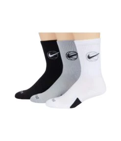 Nike Crew Everyday Bball 3-Pair Pack (Big Kid/Adult)