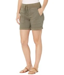 NYDJ Drawstring Stretch Twill Cargo Shorts