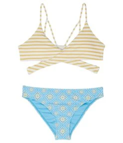 O'Neill Kids Melissa Tile Wrap Top Set (Little Kids/Big Kids)