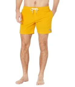 SERGE BLANCO Solid Swim Trunks