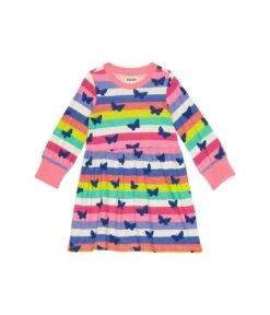 Hatley Kids Rainbow Stripe Skater Dress (Toddler/Little Kids/Big Kids)