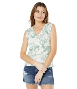 Chaser Gauze Jersey Rolled Armhole Muscle Tank