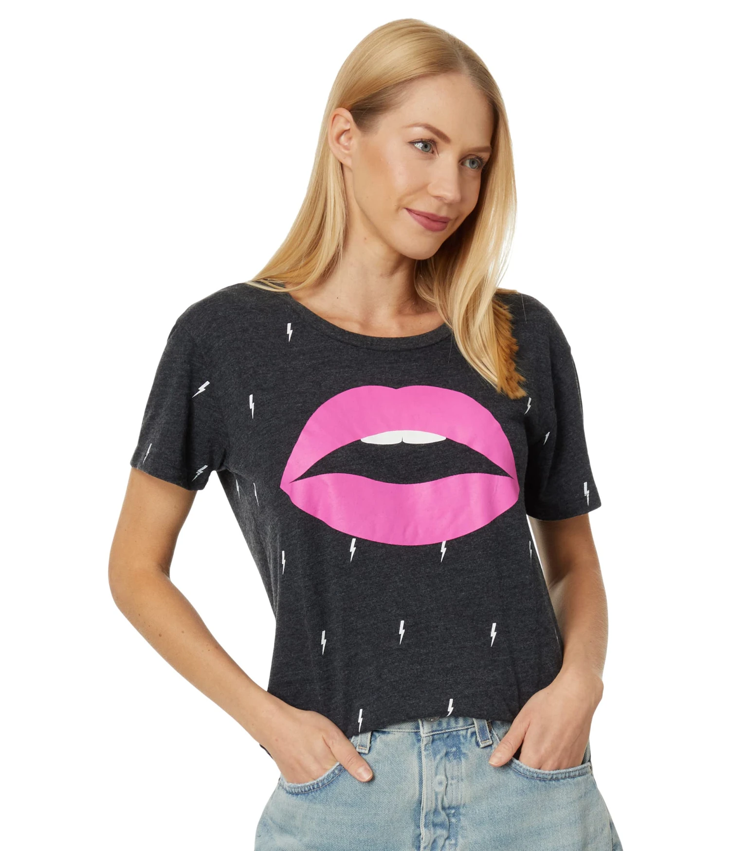 Chaser Rock Lips Tri-Blend Jersey Everybody Tee