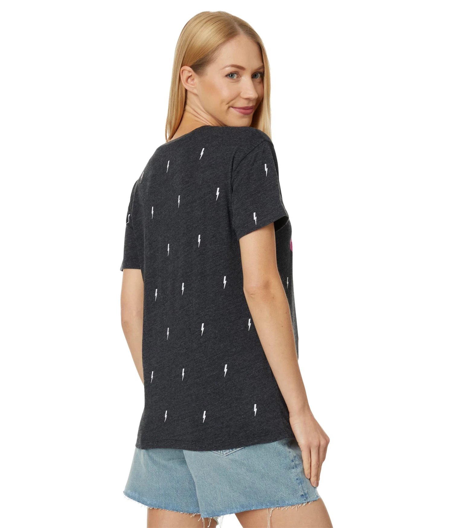 Chaser Rock Lips Tri-Blend Jersey Everybody Tee - Image 2