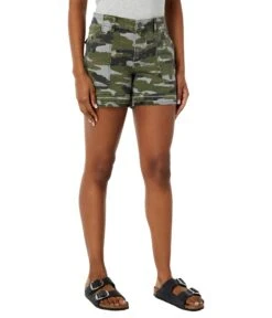 KUT From The Kloth Alice Pork Chop Front Pocket Shorts W/ Released Hem