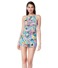 Bleu Rod Beattie Go For Bold High Neck Tankini
