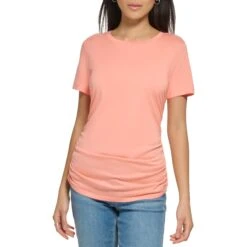 Calvin Klein Short Sleeve Ruched Side Tee