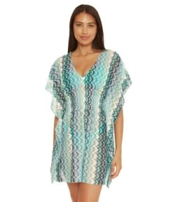 BECCA By Rebecca Virtue Soltice Crochet Tunic Cover-Up