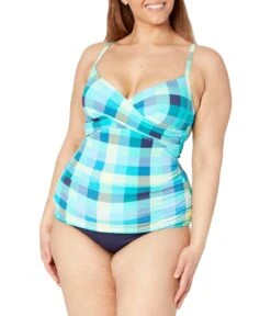 BEACH HOUSE Picnic Plaid Christa Wrap Tankini